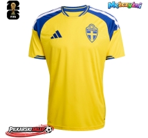 Szwecja Koszulka Podstawowa MŚ 2026 Krótki Rękaw