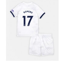 Tottenham Hotspur Cristian Romero #17 Koszulka Podstawowa dzieci 2023-24 Krótki Rękaw (+ krótkie spodenki)