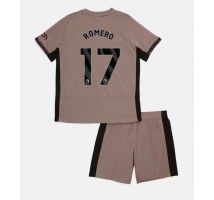 Tottenham Hotspur Cristian Romero #17 Koszulka Trzecia dzieci 2023-24 Krótki Rękaw (+ krótkie spodenki)