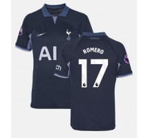 Tottenham Hotspur Cristian Romero #17 Koszulka Wyjazdowa 2023-24 Krótki Rękaw