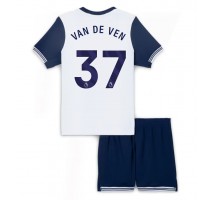 Tottenham Hotspur Micky van de Ven #37 Koszulka Podstawowa dzieci 2024-25 Krótki Rękaw (+ krótkie spodenki)