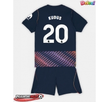 Tottenham Hotspur Mohammed Kudus #20 Koszulka Wyjazdowa dzieci 2026-27 Krótki Rękaw (+ krótkie spodenki)