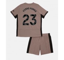 Tottenham Hotspur Pedro Porro #23 Koszulka Trzecia dzieci 2023-24 Krótki Rękaw (+ krótkie spodenki)