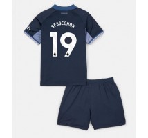 Tottenham Hotspur Ryan Sessegnon #19 Koszulka Wyjazdowa dzieci 2023-24 Krótki Rękaw (+ krótkie spodenki)