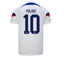 Ujedinjene države Christian Pulisic #10 Koszulka Podstawowa MŚ 2022 Krótki Rękaw