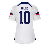 Ujedinjene države Christian Pulisic #10 Koszulka Podstawowa damskie MŚ 2022 Krótki Rękaw