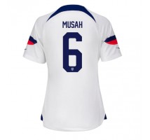 Ujedinjene države Yunus Musah #6 Koszulka Podstawowa damskie MŚ 2022 Krótki Rękaw