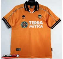 Valencia 1999-2000 Koszulka Retro Wyjazdowa Krótki Rękaw
