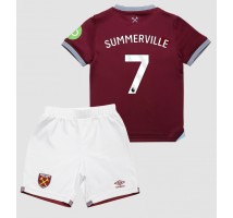 West Ham United Crysencio Summerville #7 Koszulka Podstawowa dzieci 2025-26 Krótki Rękaw (+ krótkie spodenki)