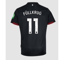 West Ham United Niclas Fullkrug #11 Koszulka Wyjazdowa 2024-25 Krótki Rękaw