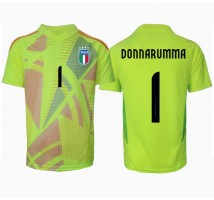 Włochy Gianluigi Donnarumma #1 Bramkarskie Koszulka Podstawowa ME 2024 Krótki Rękaw