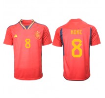 Španjolska Koke #8 Koszulka Podstawowa MŚ 2022 Krótki Rękaw