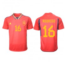 Španjolska Rodri Hernandez #16 Koszulka Podstawowa MŚ 2022 Krótki Rękaw