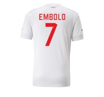 Švicarska Breel Embolo #7 Koszulka Wyjazdowa MŚ 2022 Krótki Rękaw