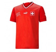 Švicarska Koszulka Podstawowa MŚ 2022 Krótki Rękaw