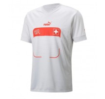 Švicarska Koszulka Wyjazdowa MŚ 2022 Krótki Rękaw