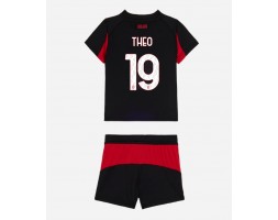 AC Milan Theo Hernandez #19 Koszulka Podstawowa dzieci 2025-26 Krótki Rękaw (+ krótkie spodenki)