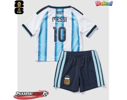Argentyna Lionel Messi #10 Koszulka Podstawowa dzieci MŚ 2026 Krótki Rękaw (+ krótkie spodenki)