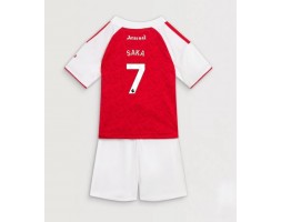Arsenal Bukayo Saka #7 Koszulka Podstawowa dzieci 2025-26 Krótki Rękaw (+ krótkie spodenki)