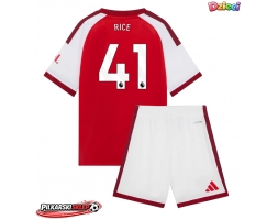 Arsenal Declan Rice #41 Koszulka Podstawowa dzieci 2026-27 Krótki Rękaw (+ krótkie spodenki)