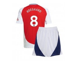 Arsenal Martin Odegaard #8 Koszulka Podstawowa dzieci 2024-25 Krótki Rękaw (+ krótkie spodenki)