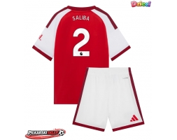 Arsenal William Saliba #2 Koszulka Podstawowa dzieci 2026-27 Krótki Rękaw (+ krótkie spodenki)