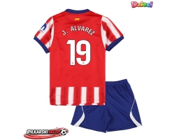 Atletico Madrid Julian Alvarez #19 Koszulka Podstawowa dzieci 2026-27 Krótki Rękaw (+ krótkie spodenki)