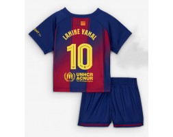 Barcelona Lamine Yamal #10 Koszulka Podstawowa dzieci 2025-26 Krótki Rękaw (+ krótkie spodenki)