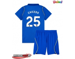 Chelsea Moises Caicedo #25 Koszulka Podstawowa dzieci 2026-27 Krótki Rękaw (+ krótkie spodenki)