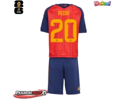 Hiszpania Pedri Gonzalez #20 Koszulka Podstawowa dzieci MŚ 2026 Krótki Rękaw (+ krótkie spodenki)