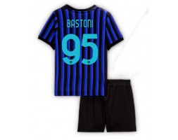 Inter Milan Alessandro Bastoni #95 Koszulka Podstawowa dzieci 2025-26 Krótki Rękaw (+ krótkie spodenki)