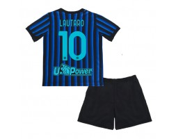 Inter Milan Lautaro Martinez #10 Koszulka Podstawowa dzieci 2025-26 Krótki Rękaw (+ krótkie spodenki)