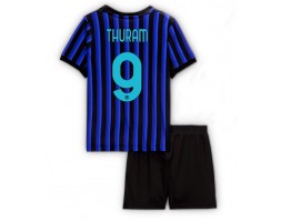 Inter Milan Marcus Thuram #9 Koszulka Podstawowa dzieci 2025-26 Krótki Rękaw (+ krótkie spodenki)
