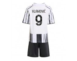 Juventus Dusan Vlahovic #9 Koszulka Podstawowa dzieci 2025-26 Krótki Rękaw (+ krótkie spodenki)