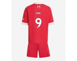Liverpool Alexander Isak #9 Koszulka Podstawowa dzieci 2025-26 Krótki Rękaw (+ krótkie spodenki)