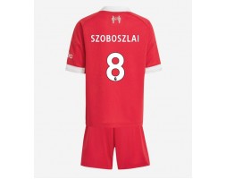 Liverpool Dominik Szoboszlai #8 Koszulka Podstawowa dzieci 2025-26 Krótki Rękaw (+ krótkie spodenki)