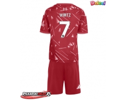 Liverpool Florian Wirtz #7 Koszulka Podstawowa dzieci 2026-27 Krótki Rękaw (+ krótkie spodenki)