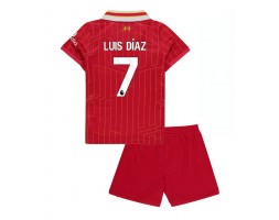 Liverpool Luis Diaz #7 Koszulka Podstawowa dzieci 2024-25 Krótki Rękaw (+ krótkie spodenki)