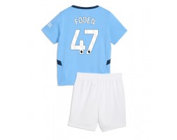 Manchester City Phil Foden #47 Koszulka Podstawowa dzieci 2024-25 Krótki Rękaw (+ krótkie spodenki)