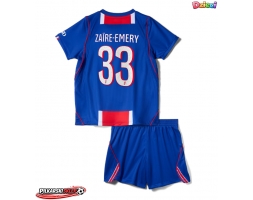 Paris Saint-Germain Warren Zaire-Emery #33 Koszulka Podstawowa dzieci 2026-27 Krótki Rękaw (+ krótkie spodenki)