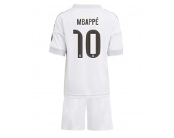 Real Madrid Kylian Mbappe #10 Koszulka Podstawowa dzieci 2025-26 Krótki Rękaw (+ krótkie spodenki)