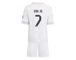 Real Madrid Vinicius Junior #7 Koszulka Podstawowa dzieci 2025-26 Krótki Rękaw (+ krótkie spodenki)