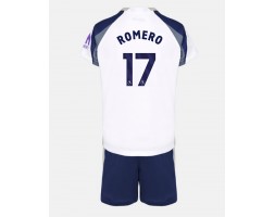 Tottenham Hotspur Cristian Romero #17 Koszulka Podstawowa dzieci 2025-26 Krótki Rękaw (+ krótkie spodenki)