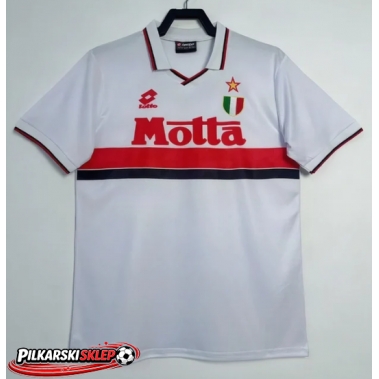 AC Milan 1993-1994 Koszulka Retro Wyjazdowa Krótki Rękaw