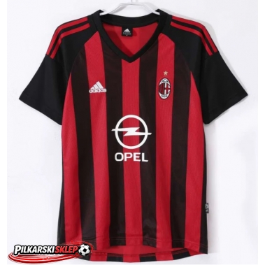 AC Milan 2002-2003 Koszulka Retro Podstawowa Krótki Rękaw