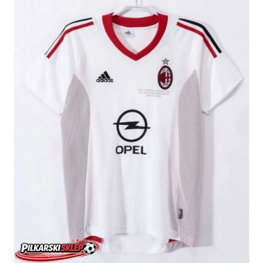 AC Milan 2002-2003 Koszulka Retro Wyjazdowa Krótki Rękaw