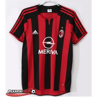 AC Milan 2003-2004 Koszulka Retro Podstawowa Krótki Rękaw