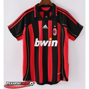 AC Milan 2006-2007 Koszulka Retro Podstawowa Krótki Rękaw