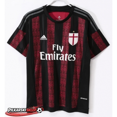 AC Milan 2015-2016 Koszulka Retro Podstawowa Krótki Rękaw