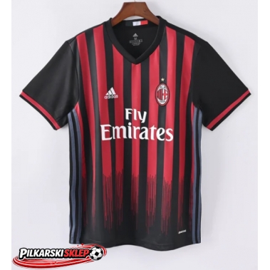 AC Milan 2016-2017 Koszulka Retro Podstawowa Krótki Rękaw